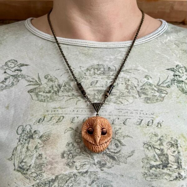 Wooden Pendant Silent Sentinel