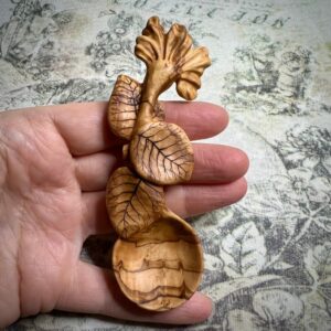 Wooden Coffee Spoon Carnation