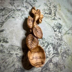 Wooden Coffee Spoon Carnation