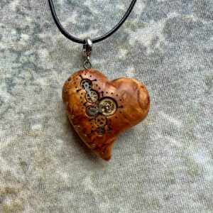 small steampunk heart pendant