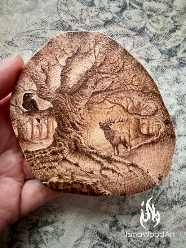 Depiction of Hiisi, the sacred forest